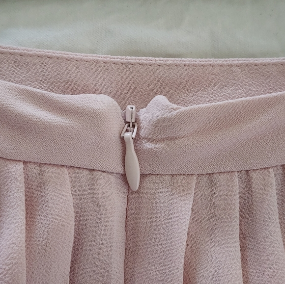 REFORMATION PINK LOVELL BLOSSOM CHERRY PLEATED MINI SKIRT SMALL NWT - Picture 5 of 11
